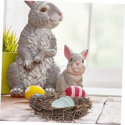 Hemobllo Bird Nest Decor Handmade Rattan Bird Nest for Easter Party Prop Photo Prop and Garden Decoration for Home and Event Styling