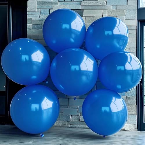 30 Pack Blue Balloons 36 Inch Blue Latex Large Balloons for Party Decorations and Events - color: Blue, size: 36 inch