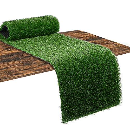 XLX TURF Green Fake Grass Table Runner for Sport Golf Spring Summer Party Decorations - 12 x 144 Inch Artificial Turf Table Centerpiece for Birthday, Wedding, Baby Shower - size: 12 x 144 Inches / 1PC