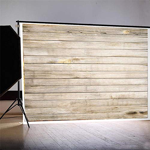 Laeacco 10x8ft Wooden Board Photography Background Rustic Wood Backdrops Vintage Texture Wood Photo Prop Studio Wooden Backdrop Child Baby Adult Portrait Shoot Wallpaper Grunge Worn Plank Video Prop - size: 10x8FT