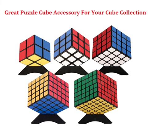 Stand Plastic Speed Cube Holder - Black Base - 5pcs