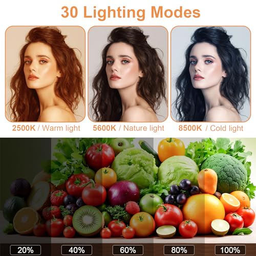 1-Pack LED Video Lighting Kit, Anautin 15W/1700Lux Photography Lighting with Tripod Stand, 2500-8500K Dimmable Streaming Light for Video Recording, Gaming, Podcast, Barber, Salon, TikTok, YouTube - size: 1-Pack, style: 15W Studio Light
