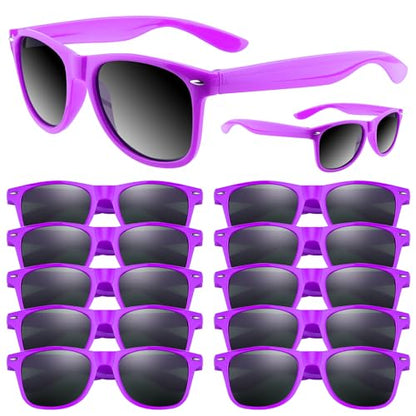 ASTARON Sunglasses Bulk, 6/12/24/48 Pack Sunglasses Party Favors for Summer Beach Pool Birthday Wedding Party Supplies - color: Purple