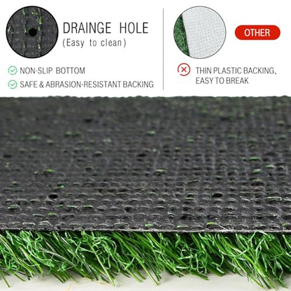 XLX TURF Artificial Grass Table Runner for Sport Golf Spring Summer Party Decorations - Green Fake Grass Crafts Table Centerpiece Wedding Baby Bridal Shower - 12x108 Inch - size: 12 x 108 Inches / 1PC