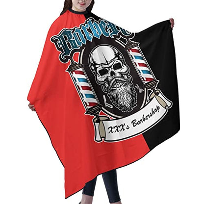 Custom Waterproof Barber Cape Personalized Text Barber Shop Salon Cape for Men Customized Hair Cutting Cape - color: Barber Style-1