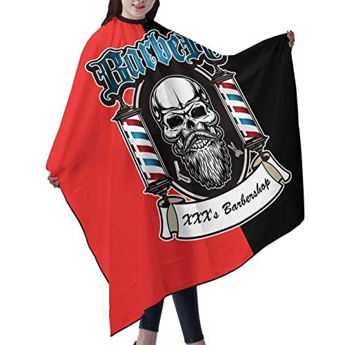 Custom Waterproof Barber Cape Personalized Text Barber Shop Salon Cape for Men Customized Hair Cutting Cape - color: Barber Style-1