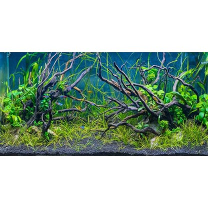 AWERT 36x18 inches Tropical Fish Tank Background River Bed & Lake Aquatic Plant Undersea Tree Branch Aquarium Background Vinyl - size: 36x18in/90x45cm