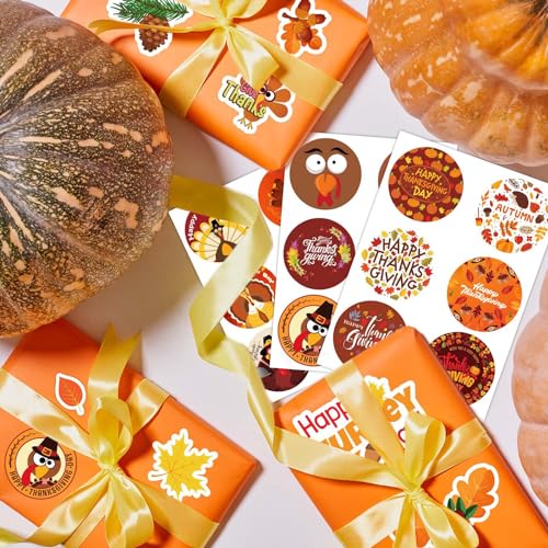 Joy Bang 300 PCS Thanksgiving Stickers for Kids, 24 Sheets Happy Thanksgiving Fall Sticker Turkey Stickers Crafts for Kids, Friendsgiving Party Favors Supplies Games Activities Gifts - style: Thanksgiving
