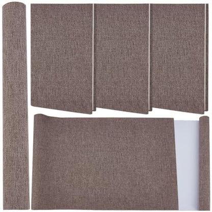 CRASPIRE 51 x 11.8 Inch Grey Linen Book Cloth Bookbinding Book Fabric A4 to A8 Polyester Paper Back Woven Bookcover for Books Album Scrapbooking Archival DIY Covering Bookbinding Protector - color: Gray-5
