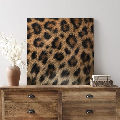 wall26 - Canvas Prints Wall Art - Canvas Prints Wall Art - Leopard Fur/Skin Texture - 12"x12" - color: 03. Leopard Pattern, size: 12"L x 12"W