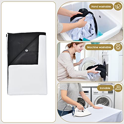 UTEBIT 3x5ft Photo Backdrop with 5 Clamps, 2-in-1 Revisible Black White Backdrop Screen, Black Backdrop White Photo Curtain Background for Photography, Live Stream, Video Shooting, Self Tape - size: 3*5FT