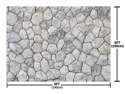 Mehofond Brick Stone Wall Photography Background Home Decor Party Photo Shooting Birthday Party Decoration Backdrop Banner Studio Photo Props 8x6ft - size: 8x6ft