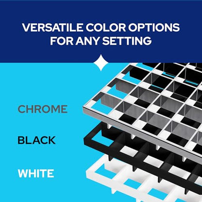 KASTLITE Egg Crate Panel 3-Pack in White | Polystyrene | 23 5/8” x 47 5/8” with 1/2" x 1/2" x 3/8" Cell Size | Manufactured by American Louver | Ceiling Light Covers, HVAC Grilles, Aquarium Eggcrates - color: White