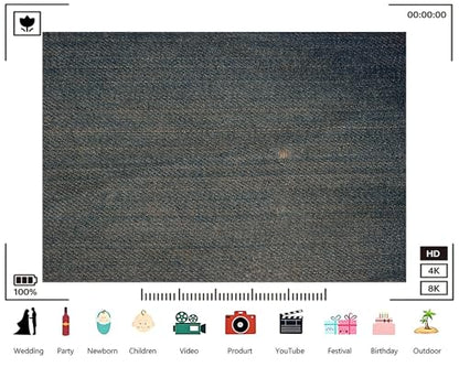 Trykid 9x6ft Faded Blue Denim Fabric Backdrop Woven Jean Texture Distressed Wear Surface Photography Background Casual Fashion Rustic Party Decoration Tapestry Photo Studio Prop Fabric - size: 9x6ft