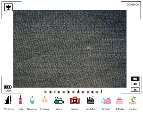 Trykid 8x6ft Faded Blue Denim Fabric Backdrop Woven Jean Texture Distressed Wear Surface Photography Background Casual Fashion Rustic Party Decoration Tapestry Photo Studio Prop Fabric - size: 8x6ft