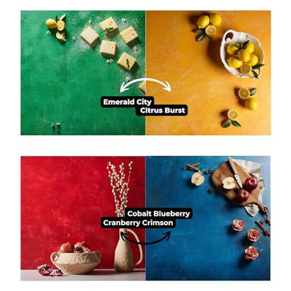 V-FLAT WORLD The Duo Board Background Textured Kit, 4 x Duo Boards (24"x24") - 2 x Shadow Boards - Duo Legs and Carry Bag Included - size: Textured Kit of 4 - 24 x 24 inches