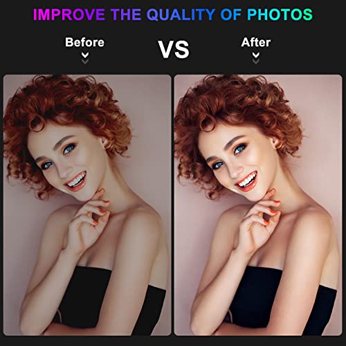 STALLY 10.2" Ring Light with Stand, 75" Tall Ring Light with Phone Holder and Wireless Remote, 12 Dimming Levels, 32 Color Modes Selfie Light Tripod for iPhone, Live Stream, Makeup, YouTube, TikTok - size: 10.2in
