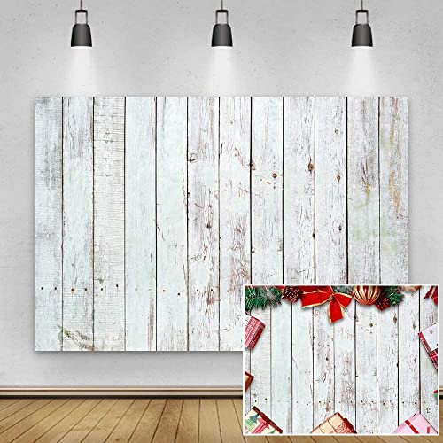 White Wood Photo Photography Backdrop,Yeele 10x6.5t Vinyl Grey Wooden Floor Rustic Faux Wall Texture Background,Baby Shower Birthday Party Cake Table Decoration Banner Newborn Kids Portrait Photoshoot - size: 10x6.5ft