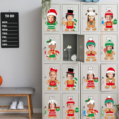 60pcs Christmas Theme Cutouts Gingerbread Man Bulletin Board Decoration Xmas Gingerbread Man Paper Cut-Outs Classroom Decor for Xmas Classroom DIY Craft Photo Wall Door Christmas Winter Party Supplies - style: Gingerbread Man
