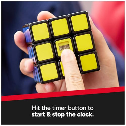 Rubik’s Cube, Timer Cube, Clear Display, Beat Your Best Time, Brain Teaser Puzzle for Adults & Practice for Speed Cubers, Problem-Solving Challenging Brain Teaser Fidget Toy for Kids, Ages 8 & Up - color: 3x3 Timer Cube