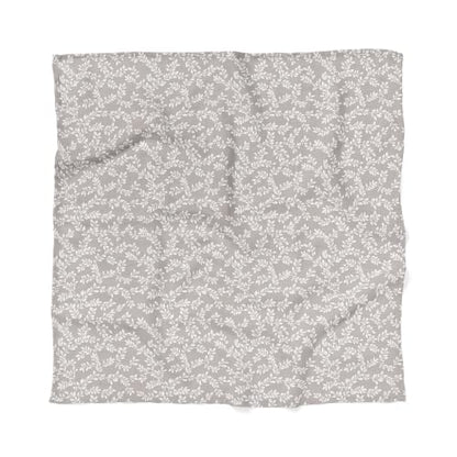 Mini Wander Swaddles for Newborns Muslin Swaddle Blankets - Breathable Soft Gender Neutral Receiving Blanket Baby Essentials | 47 x 47 Cotton - Leafy Sprig (Gray) - color: Leafy Sprig (Gray)