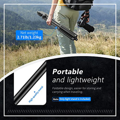 Neewer Photography Light Stand, 3-6.6ft/92-200cm Adjustable Sturdy Tripod Stand for Reflectors, Softboxes, Lights, Umbrellas, Load Capacity: 17.6lb/8kg - style: 200cm/1 Pack