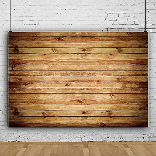 10x8ft Wood Backdrop Rustic Wooden Backdrop Wall Brown Vintage Photo Background Large Wedding Baby Shower Birthday Party Fall Thanksgiving Decorations Cake Table Banner Studio Props - color: Brown, size: 10x8ft