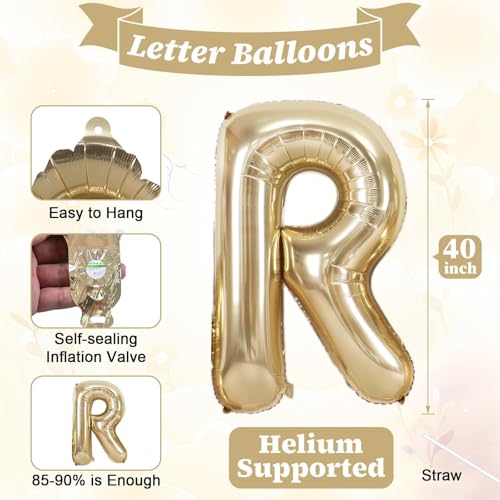 40inch Champagne Gold BRIDE Letter Balloons, Giant Light Gold Bride Foil Helium Balloon Banner with Heart Balloon for Bride to Be Wedding Engagement Bridal Shower Gold Bachelorette Party Decoration - color: Light Gold