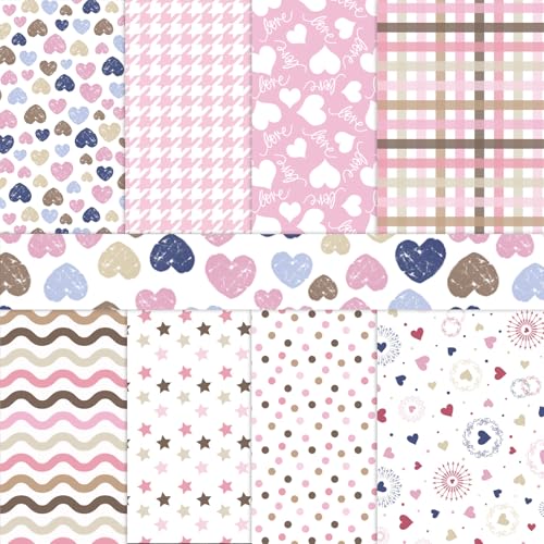 PRSTINCOL Scrapbook Paper,16 Sheets 4.1x5.8 Inch Painted Dots Style Scrapbook Supplies,Single-Sided Vivid Origami Decoupage Paper for DIY Crafts, Card Making, Art Journaling - color: Painted_Dots