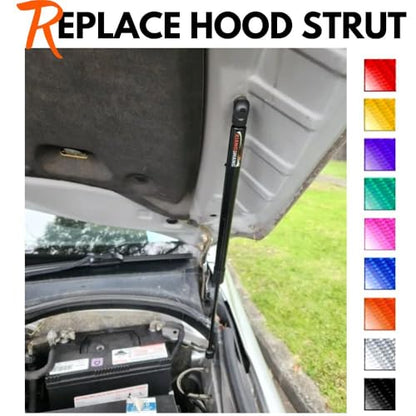 Hood Lift Supports Compatible with Toyota Mark X GRX120 GRX122 Sedan 2004-2009 Front Bonnet Gas Struts Dampers Springs Replacement Arm Shocks Props 2 Pieces
