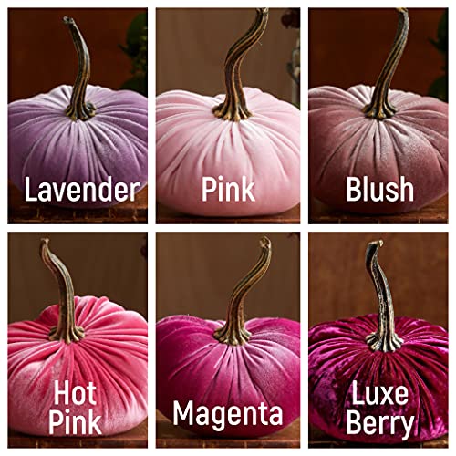 Create Your Own Set of 4 Small Velvet Pumpkins, Handmade Home Decor, Holiday Mantle, Fall Halloween Thanksgiving Centerpiece, Wedding (Create Set 4 Small) - color: Create Set 4 Small