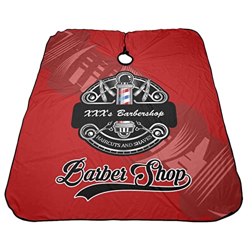 Custom Barber Cape, Personalized Haircut Salon Cape for Men - color: Salon Barber-25