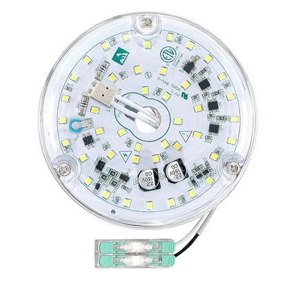4 Inch Ceiling Fan LED Light Replacement, 18W 3000K 2100LM Ceiling Fan Light Kit, Round LED Engine Retrofit Kit, 120V, CRI90, Dimmable (Warm White) - color: Warm White 3000K