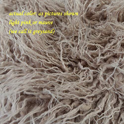 D&J DON&JUDY Baby Newborn Photography Props 29.5x19.7inch Photo Faux Fur Quilt Blanket Backdrop Grey Sand - color: 29.5x19.7 Inch Grey
