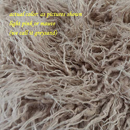 D&J DON&JUDY Baby Newborn Photography Props 29.5x19.7inch Photo Faux Fur Quilt Blanket Backdrop Grey Sand - color: 29.5x19.7 Inch Grey