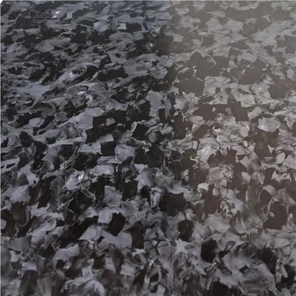 1pc 200x250mm Marble Texture Carbon Fiber Sheet, Glossy Forged Carbon Fiber Plate CFK Board(2.5x200x250mm)