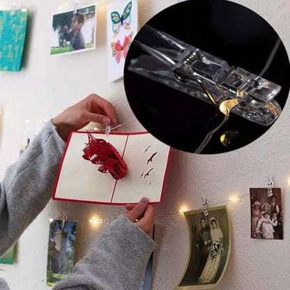 50pcs Clear Small Clips, Binder Photo Clips Mini Hanging Spring Clip Transparent Plastic Clip for Hanging Clothes Photos Picture(Transparent)