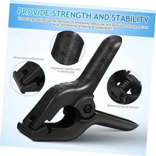 ARTIBETTER 6pcs Background Clip Backdrop Spring Clamps Large Clamp for Backdrop Photo Strong Fixing for Photography Studio