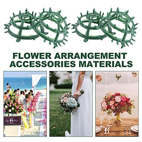 Yardwe Wedding Grass Half Ball Shelf Decorative Flower Arrangement Holder Props for Bridal Bouquet and Artificial Flowers Compact 1.96In Floral Display Stand for Home and Party Decoration