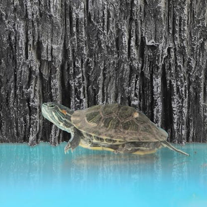 FOMIYES Reptile Tank Background 3D Stalactite Decorative Panel 17.7X11.8X1.6 Inch Pu Foam Aquarium Backdrop for Fish Turtle Habitat Vertical Rock Design