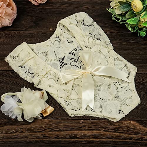 Newborn Photography Props Baby Girl Lace Romper Newborn Baby Photo Props Outfits 0-1 Month