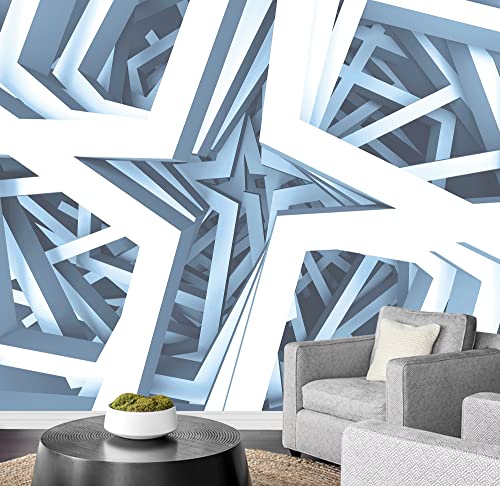 wall26 Removable Wall Sticker/Wall Mural Geometric 3D Polygon Landscape Abstract Shapes Digital Art Modern Art Decorative Panorama Multicolor Relax/Calm for Living Room, Bedroom, Office - 100"x144" - color: W28-2206-DOM13, size: 100"x144"