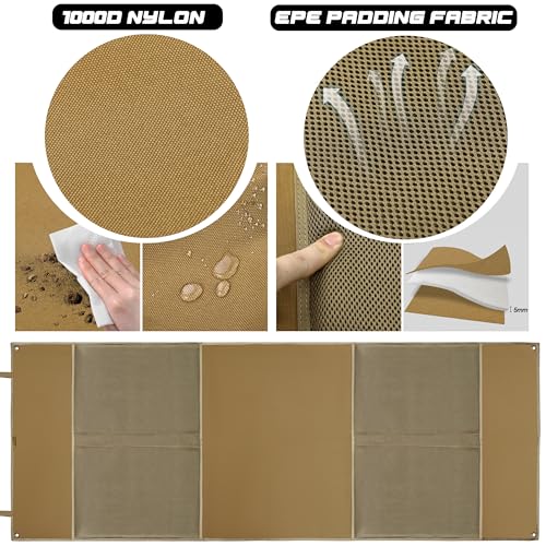 Shooting Mat with Tactical Water Resistant Carrying Bag, Extra Large Prone Padded Portable Roll Up Shooting Mats