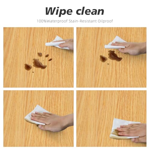 Wood Texture Background Fitted Oval Tablecloth, Elastic Edge Tables Cloth, Washable Table Cover, Kitchen and Dining Tablecloths Protector, Fits 52"x70" Oval TablesStyle 45 - color: Wood Texture -11, size: 70" x 52" (Oval)