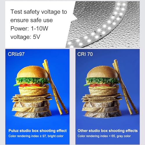 2026 Upgraded Photo Studio Light Box Photography, 10"x10" Professional Foldable Dimmable Shooting Tent Kit with CRI >95 102pcs LED Lights & 6 Kinds of Double-Sided Color Backdrops for Mini Products - size: 10*10 Inch