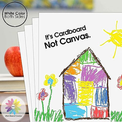 Mat Board Center, 10 Pack 4x6 White Backing Boards, Cardboard for Arts, Prints, Frames, Photos and More - size: 4x6