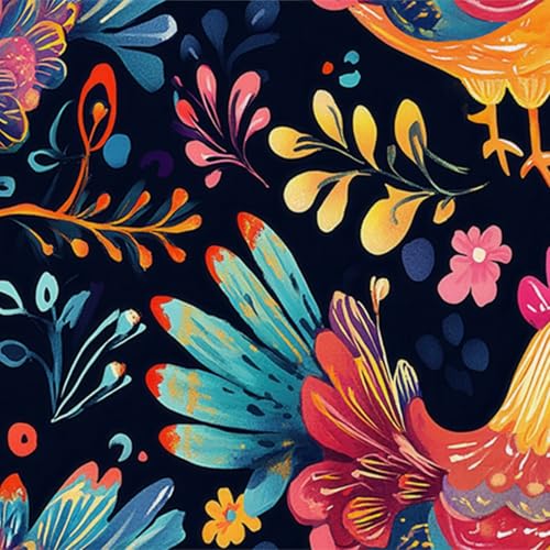 HOMETITUTE Rooster Wallpaper Peel and Stick Colorful Farm Animal Contact Paper Wall Marble Paper Stick 118.1" x 17.7" Self Adhesive Removable Vinyl Wall Covering for Kitchen Nursery Farmhouse Decor - color: Rooster