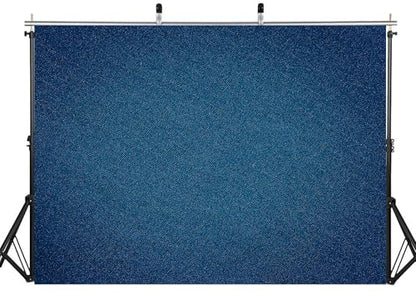 10x10ft Fabric Dark Blue Denim Texture Backdrop Woven Fabric Surface Photography Background for Textile Party Decor Home Wall Hanging Tapestry Photo Props - size: 10X10ft