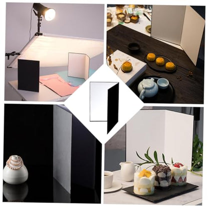 DOITOOL 2pcs A4 Foldable Photography Reflective Board Cardboard, Light Reflectors for Photography and Food Still Life, Portable Photo Reflector Accessories for Studio Photoshoot