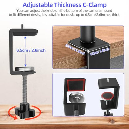 Small Backdrop Stand 3x3.3ft, Adjustable Photo Backdrop Stand Kit with 3 Clamps, Portable Background Stand Support for Parties Photoshoot, Table T-Shape Backdrop Banner Holder for Photography Paper